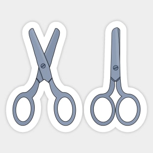 Vintage old school scissors Sticker